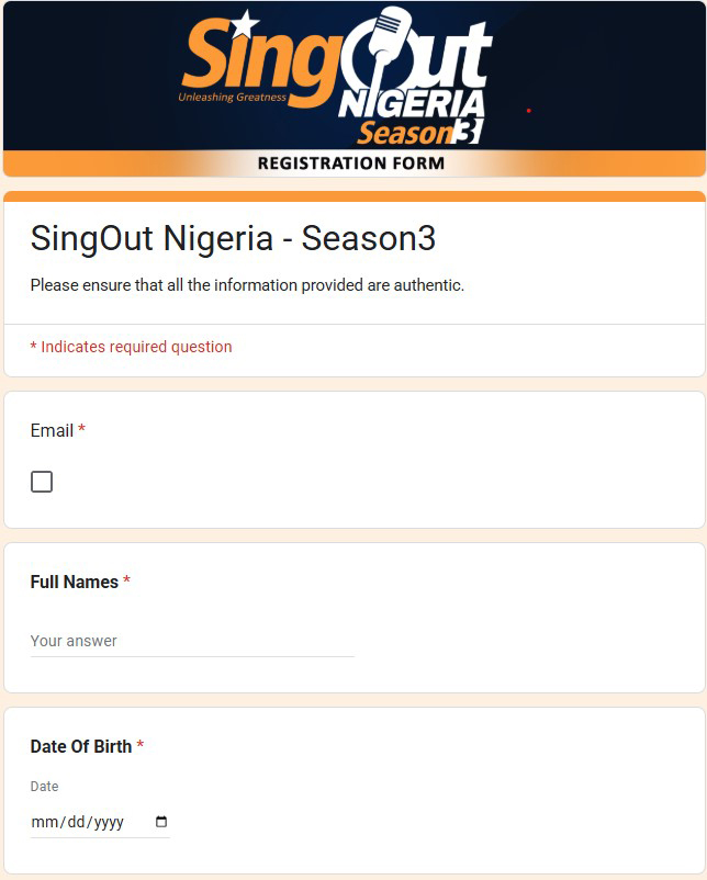 Google Form Preview